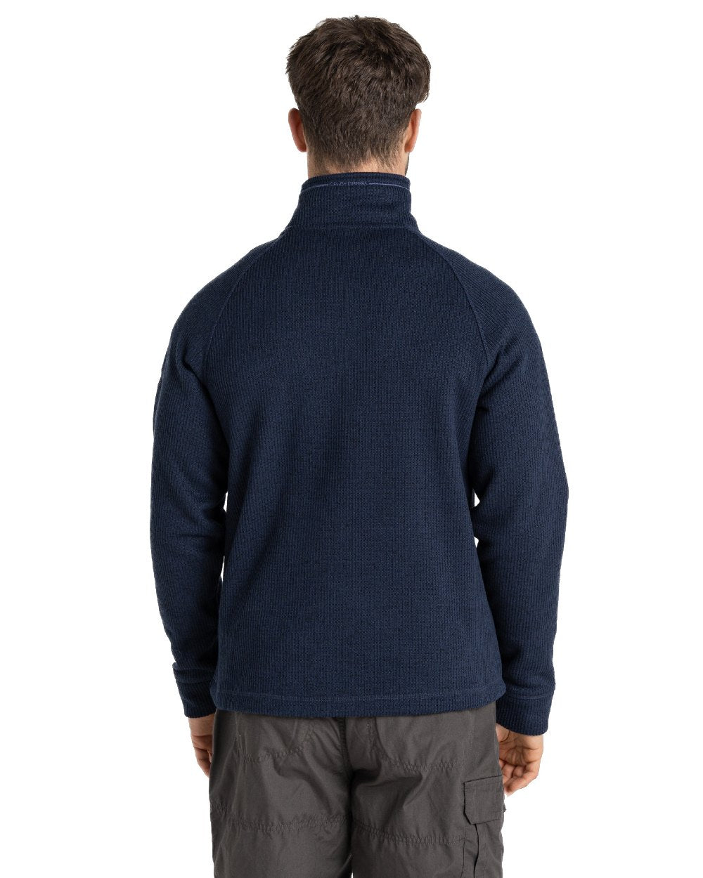Craghoppers Men's Wool Half Zip Fleece Jacket - Warm & Comfortable Outdoor Pullover for Hiking, Camping & Casual Wear