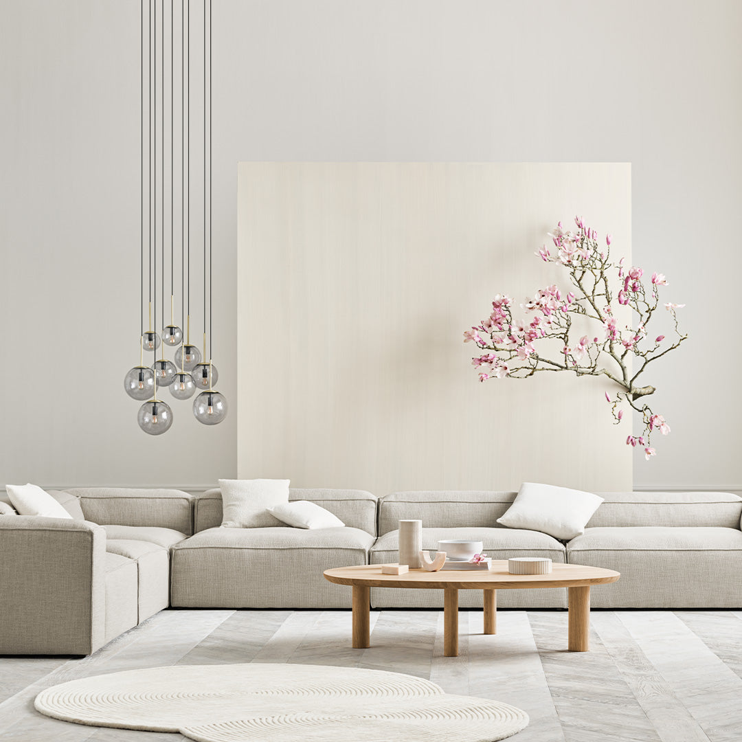 Cosima 2 Small Modular Sectional Sofa with Removable Pouf - Perfect for Small Living Rooms, Apartments & Cozy Spaces