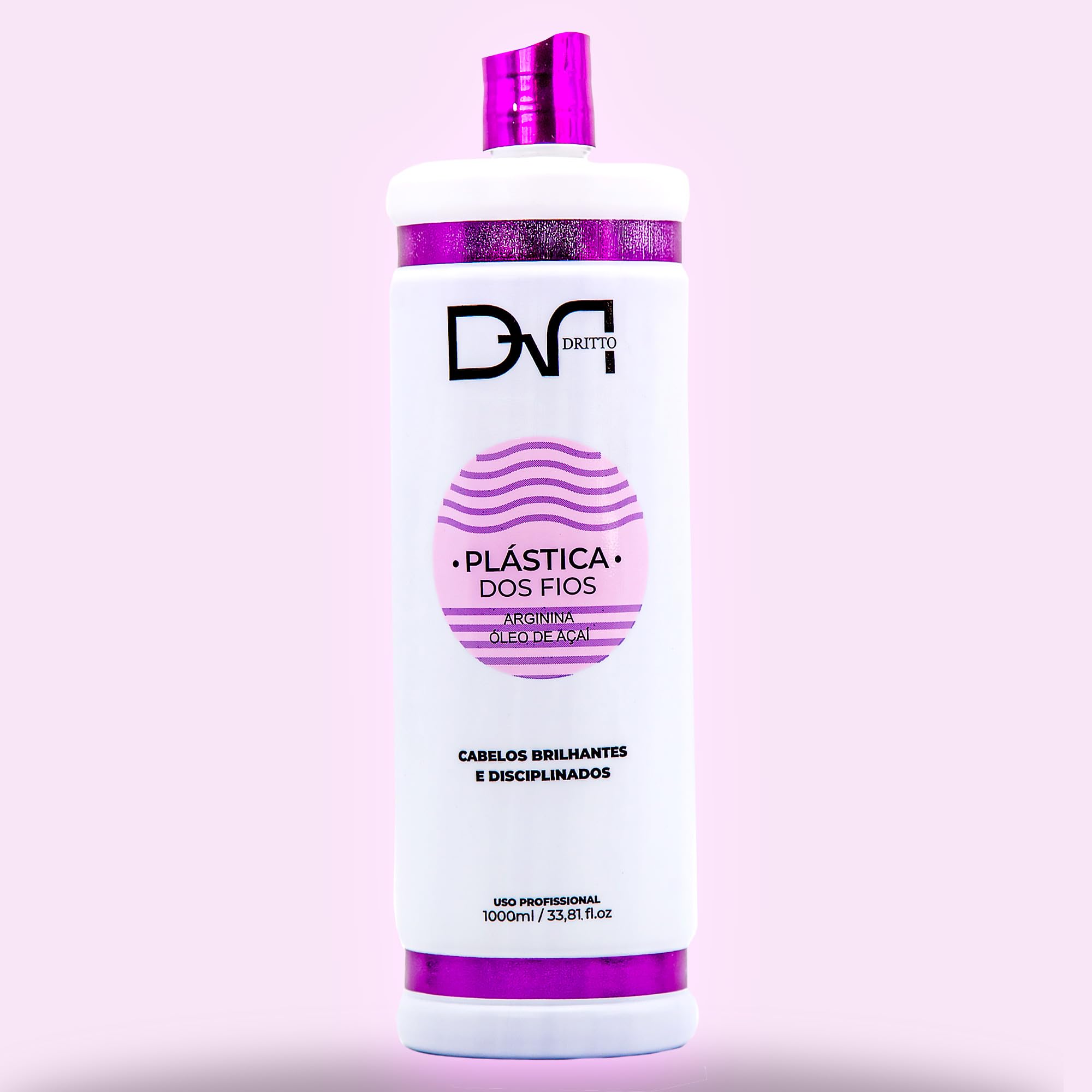 Brazilian Keratin Hair Treatment - Formaldehyde-Free Anti-Frizz Smoothing System for Thin & Blonde Hair - Professional Salon Use with Acai Oil & Arginine - Perfect for Damaged Hair Repair & Daily Frizz Control at Home or Salon