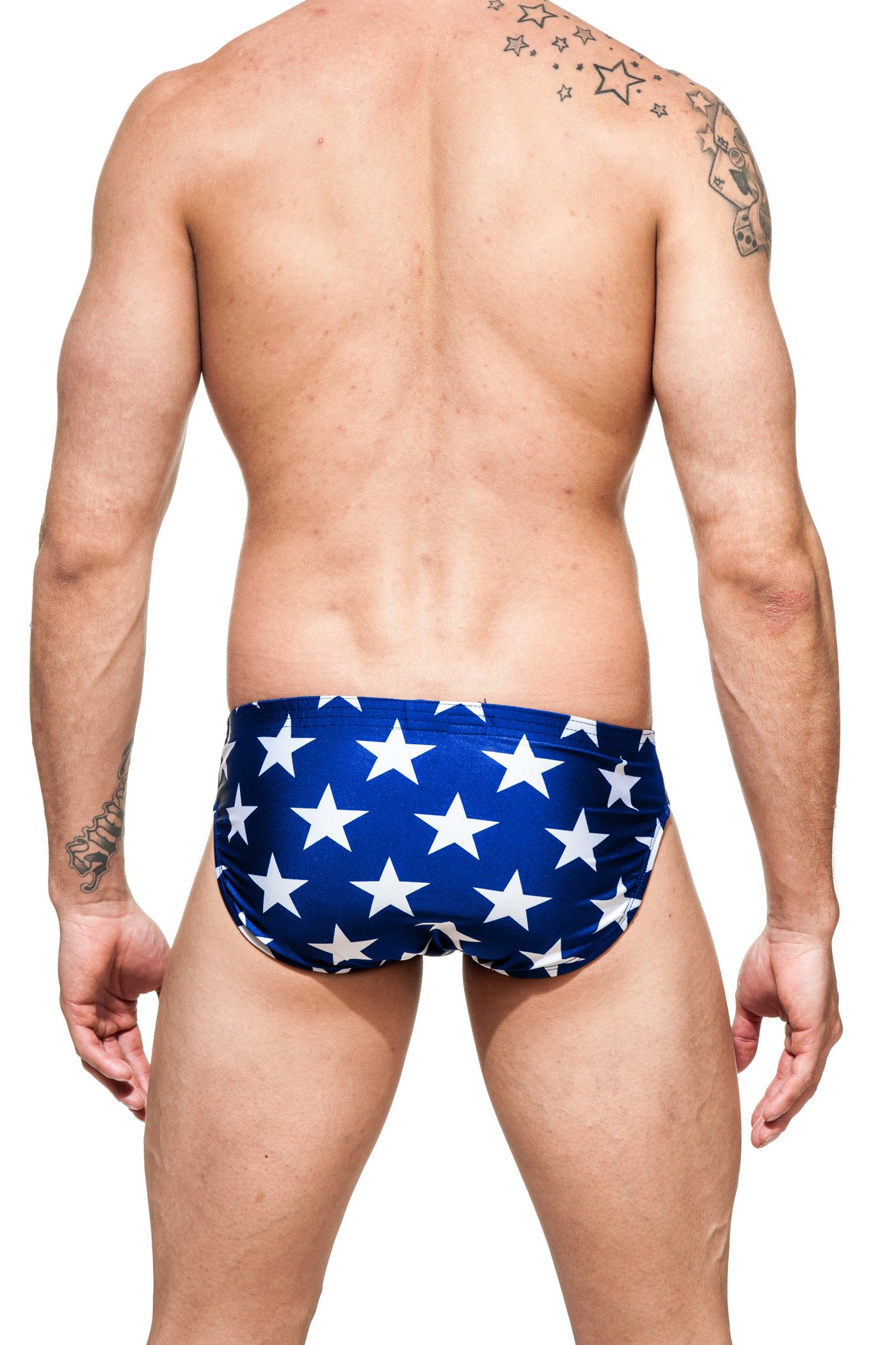 Gary Majdell Sport Men's Print Contour Pouch Bikini Swimsuit - Quick-Dry Swim Briefs for Beach, Pool & Water Sports | Comfortable & Stylish Swimwear for Men