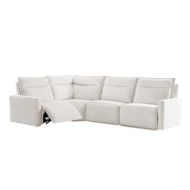 Essentia Power Reclining Corner Sofa - Easy Care Fabric Sectional Couch with USB Charging for Living Room, Home Theater & Family Room Comfort