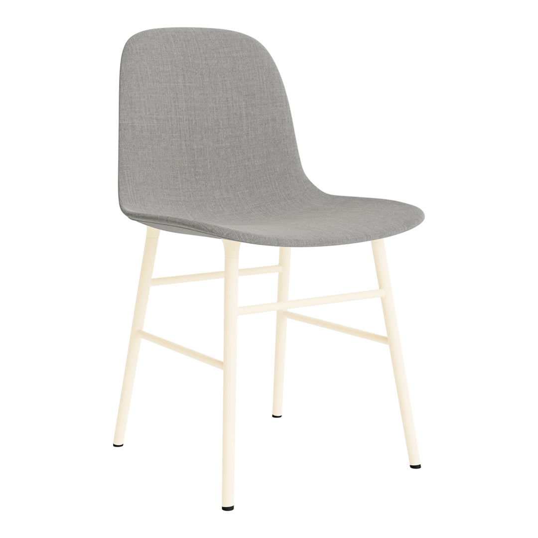 Modern Form Chair with Sturdy Metal Legs & Soft Upholstery - Perfect for Home Office, Living Room & Dining Room Decor