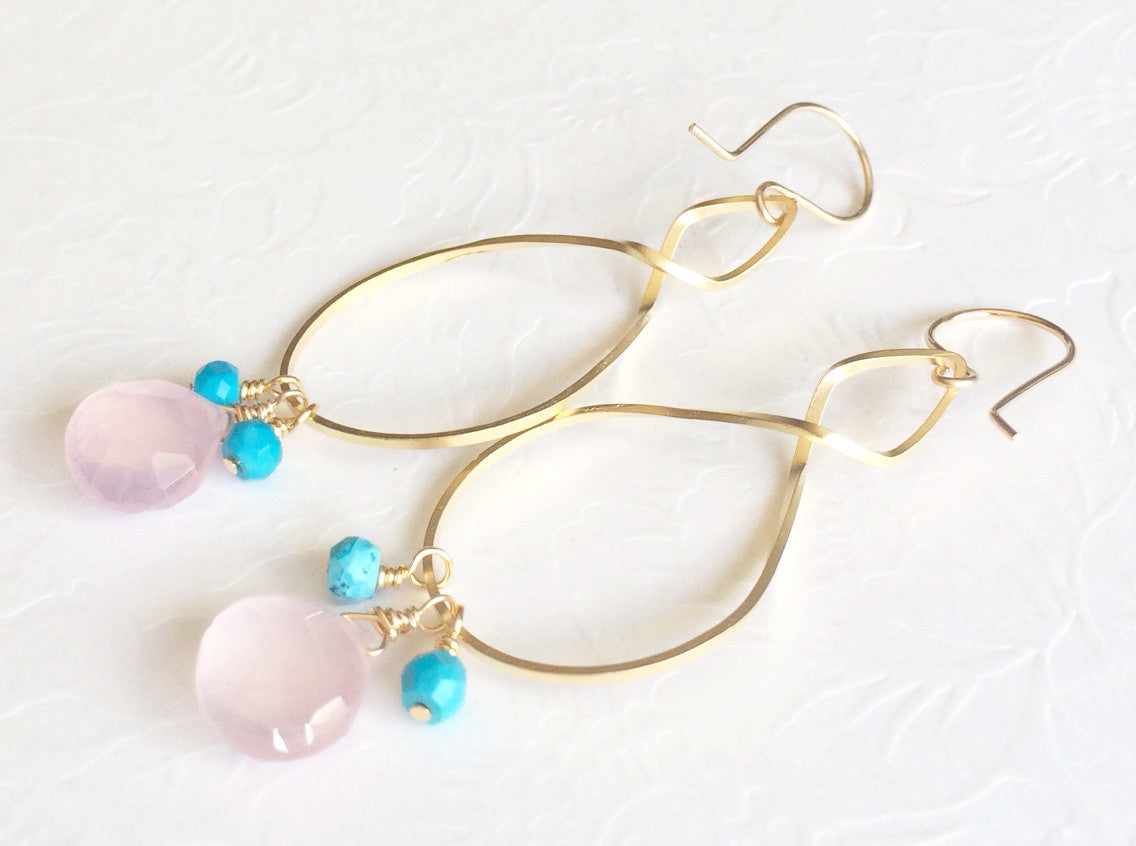 Mia Elegant Dangle Earrings (E173) - Perfect for Parties, Weddings & Everyday Wear