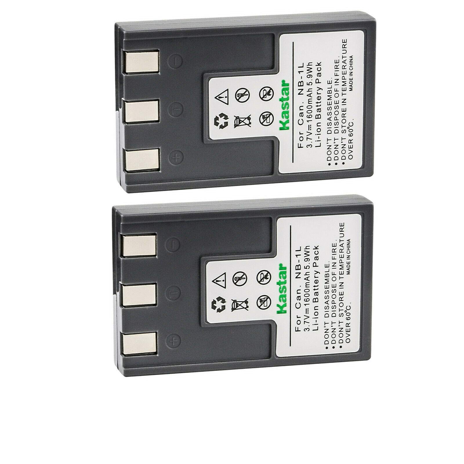 Kastar 2-Pack NB-4L Battery Replacement for Canon IXY Digital 430/450/500/S200/S230/S330 & IXUS 200a/300 & PowerShot S330 - High Capacity Camera Battery for Travel Photography & Daily Use
