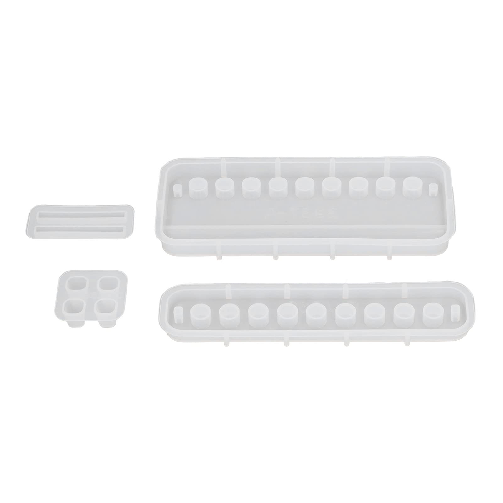 Premium Silicone Molds for Epoxy Resin - 8PCS Set with Pen Holder, Business Card Holder & Phone Stand - DIY Craft Molds for Home Decor, Office Organization & Gift Making