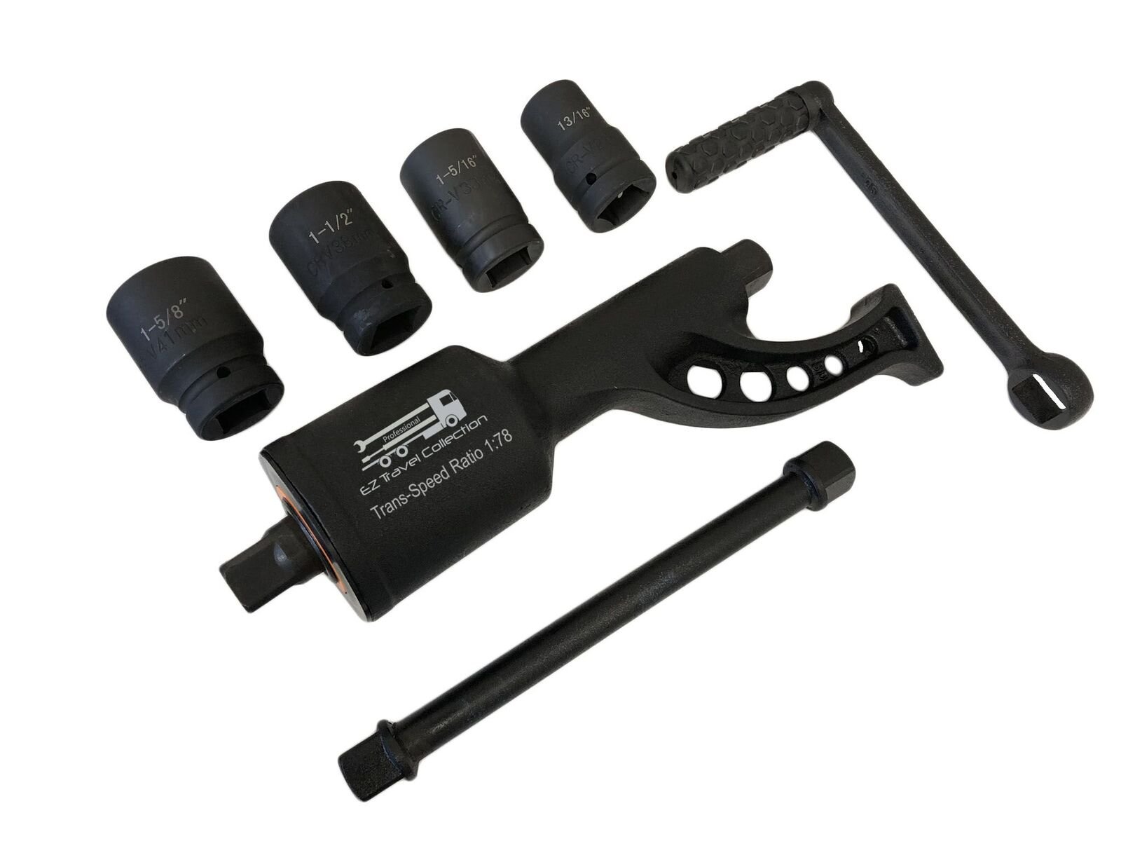 4-Socket Heavy Duty Torque Wrench Multiplier for Big Rigs, RVs & Construction Equipment (1:78 Gear Ratio) - Perfect for Truck Maintenance, RV Repairs & Industrial Applications