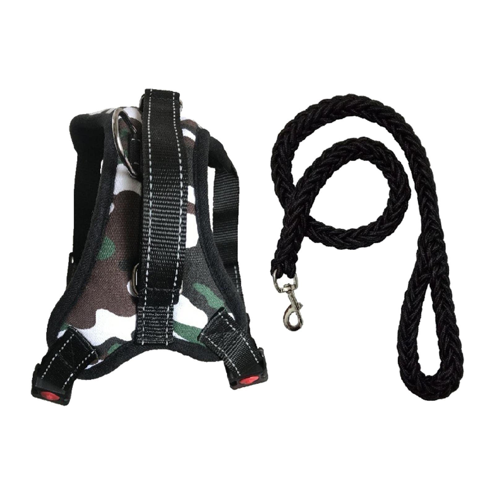 Gazechimp Reflective Dog Harness with Handle & Leash Set - Breathable Adjustable Pet Vest for Small Medium Large Dogs - Perfect for Walking, Running, Hiking, and Outdoor Adventures