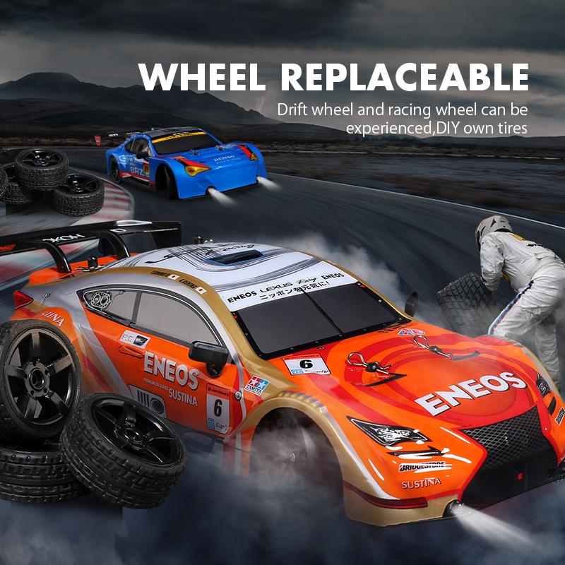1:16 Scale 4WD RC Drift Car - 2.4GHz Remote Control, Compact Design, Black & Red - Perfect for Indoor Racing and Drift Practice