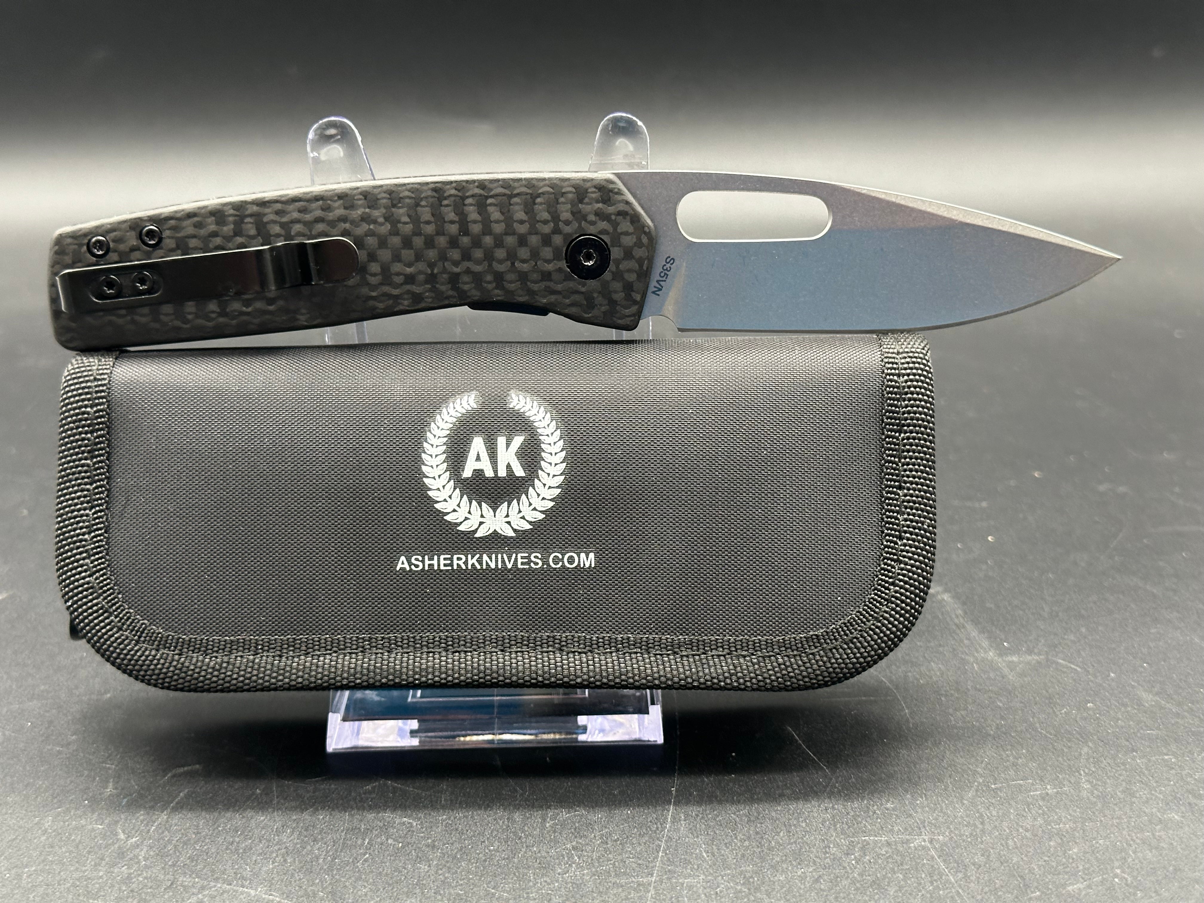 Asher Spiro CF Folding Knife - 3.2