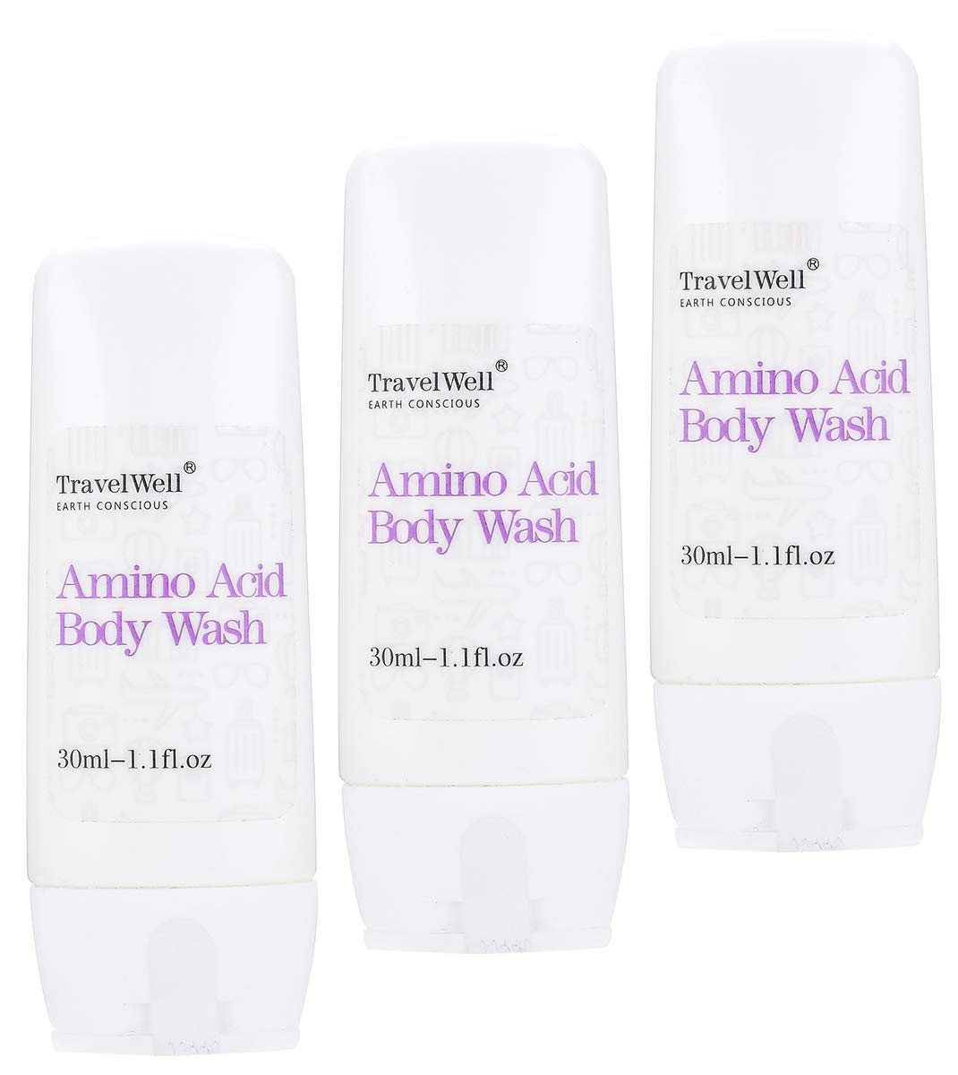 Individually Wrapped Travel Size Body Wash 1.0 Fl Oz (30ml) - 200 Bottles per Box | Hotel Guest Amenities & Toiletries | Perfect for Hotels, Spas, Gyms, and Travel Essentials
