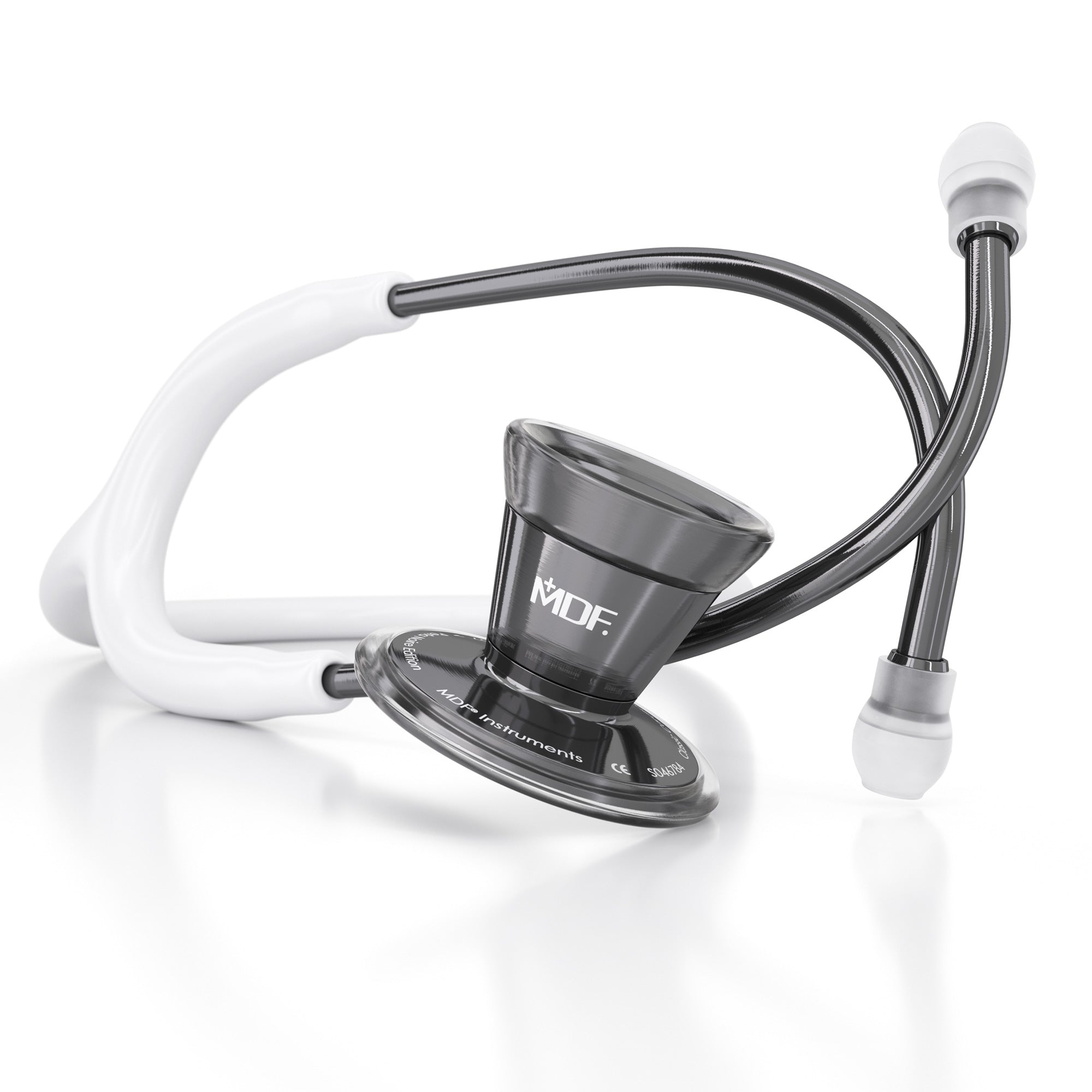 Premium ProCardial® Stainless Steel Cardiology Stethoscope - White/Perla Noire - Ideal for Medical Professionals, Nurses & Students in Hospitals & Clinics