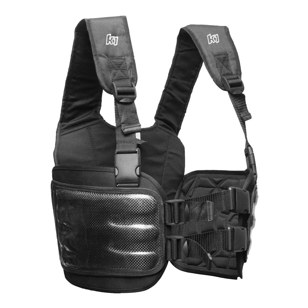 Carbon Fiber Racing Rib Vest for Motorcycle & Racing - Lightweight & Durable Protection (Black, Small) - Perfect for Track Days, Motocross & Street Riding