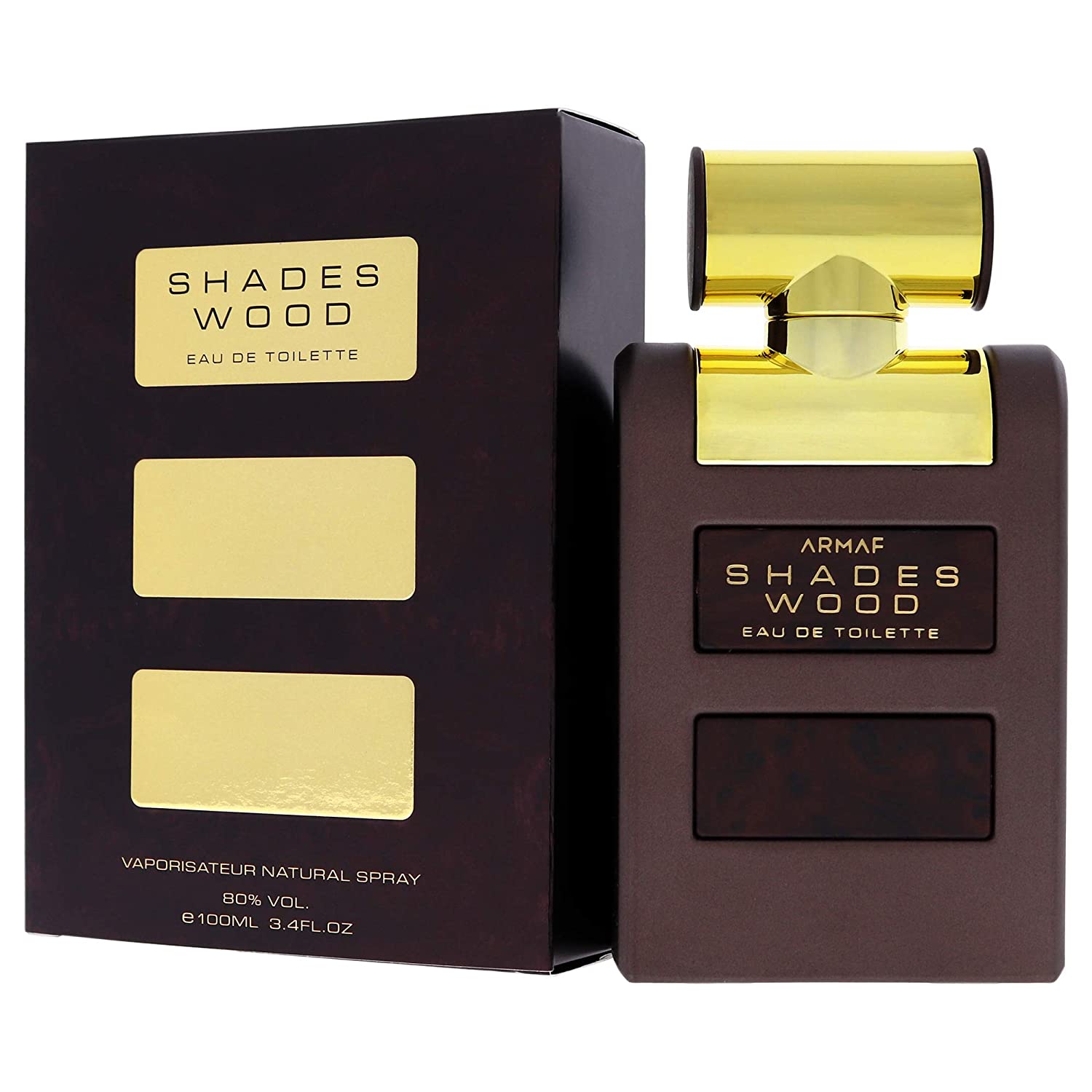 Armaf Shades Wood 100ML Eau de Parfum Spray for Men - Long Lasting Premium Fragrance for Date Night & Special Occasions