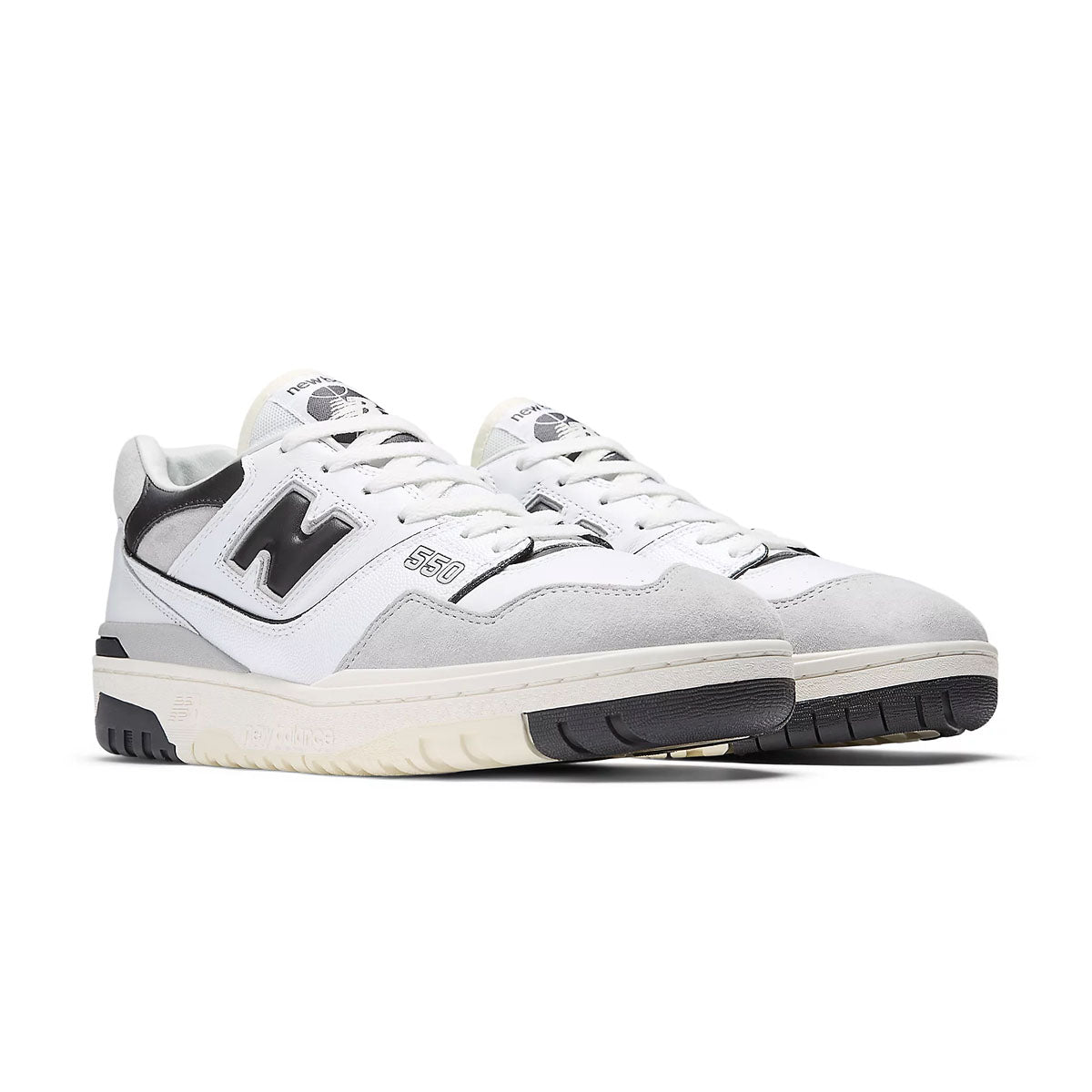 550 White Black Sneakers - Comfortable Casual Shoes for Men & Women | Perfect for Running, Walking, and Everyday Wear