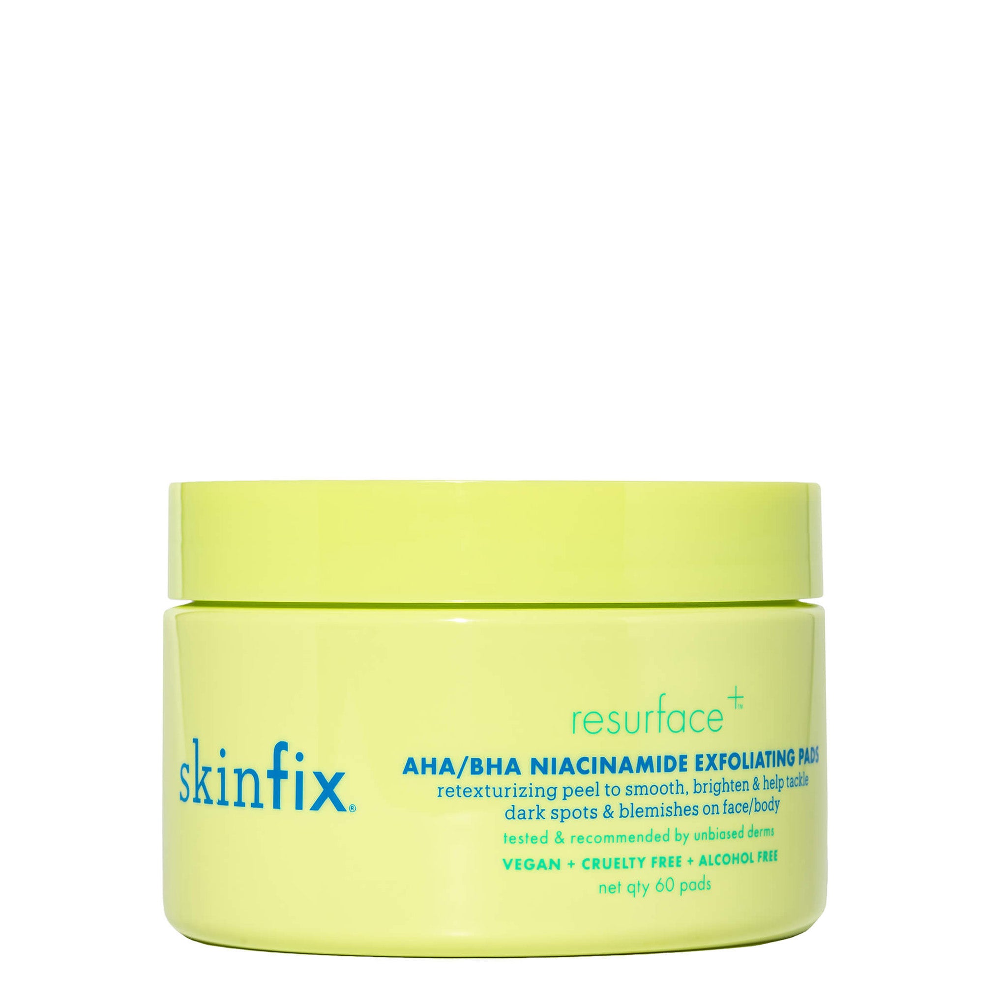 Resurface+ AHA/BHA Niacinamide Exfoliating Pads for Acne, Dark Spots & Pores - Exfoliating Face Pads for Clear Skin - Perfect for Daily Skincare Routine & Travel