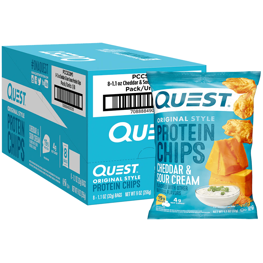 Quest Tortilla Style Protein Chips - 8 Pack | High Protein Low Carb Snacks for Keto Diet, Weight Loss & On-the-Go Healthy Eating