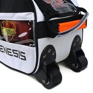 Genesis Bowling Sport 3 Ball Tote Roller Bag - Black | Durable Bowling Ball Carrier for League Play & Tournaments | Perfect for Pro & Amateur Bowlers