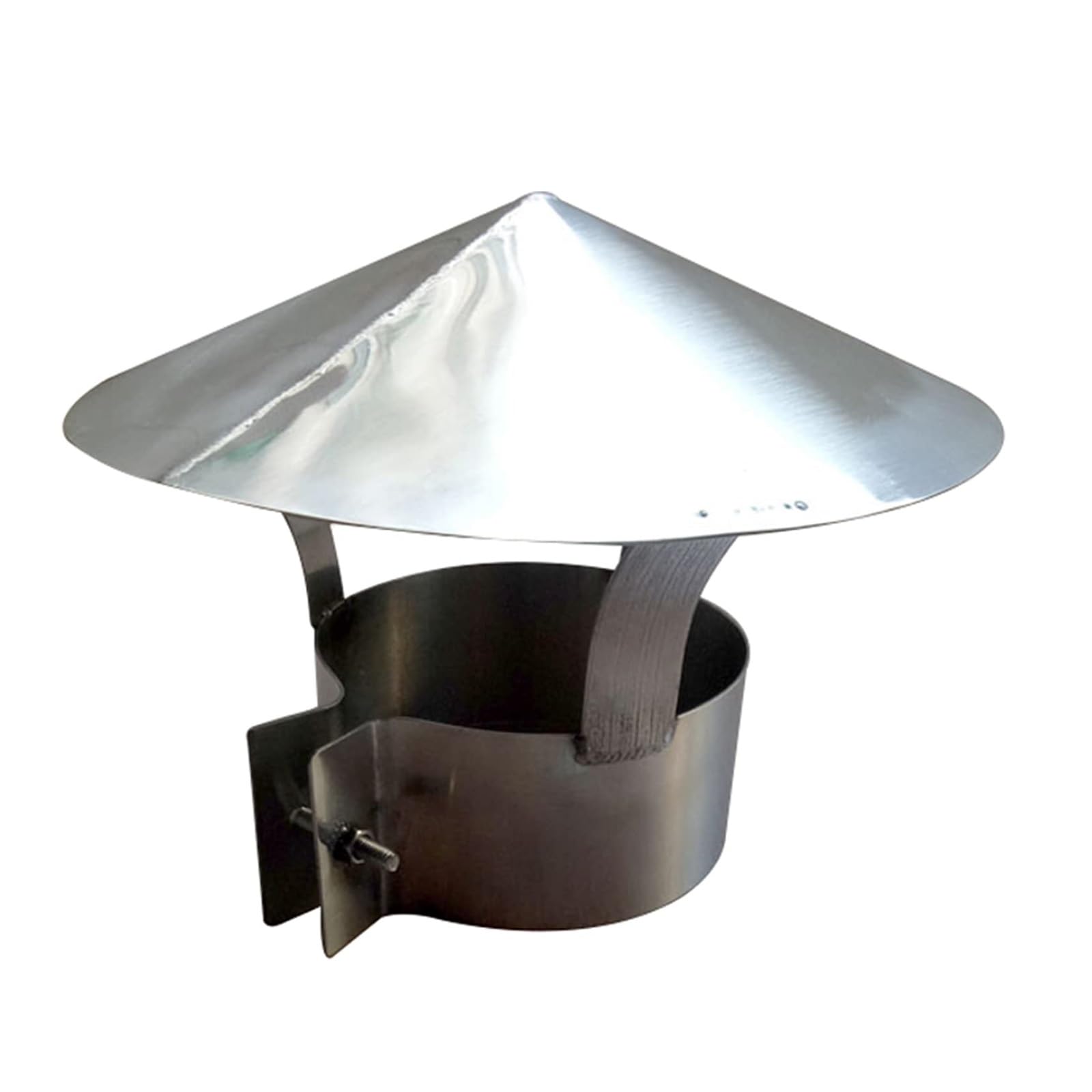 Stainless Steel Chimney Cowl - Adjustable Flue Pipe Rain Cover & Snow Protector with Vent Cap (75-200mm) - Perfect for Fireplace, Wood Stove & Outdoor Chimney Protection (180mm Size)