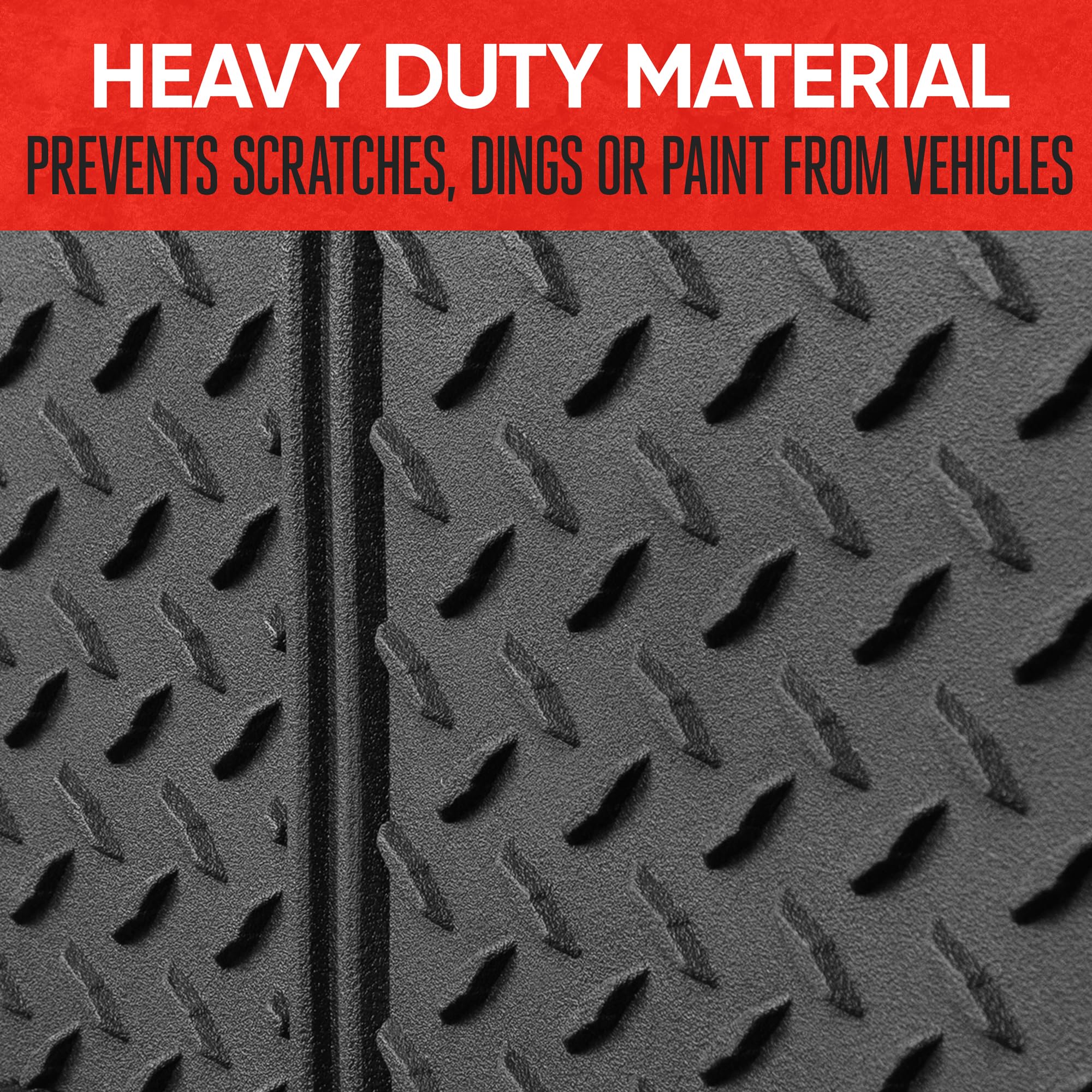 Motor Trend Heavy-Duty Car Bumper Guard - Rear Bumper Protector for Parked Vehicles with High-Intensity Reflector (Fits Cars & Small SUVs) | Easy Installation & Enhanced Night Visibility for Parking Safety