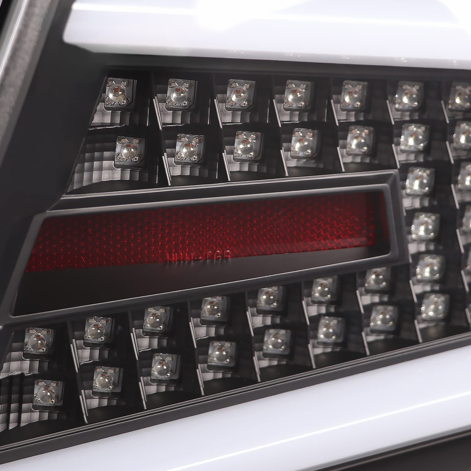 Spec-D Tuning Black Sequential LED Tail Lights with White LED Bar for 2008-2011 Subaru Impreza & WRX - Left & Right Pair Assembly - Upgrade Your Ride for Night Driving & Car Shows