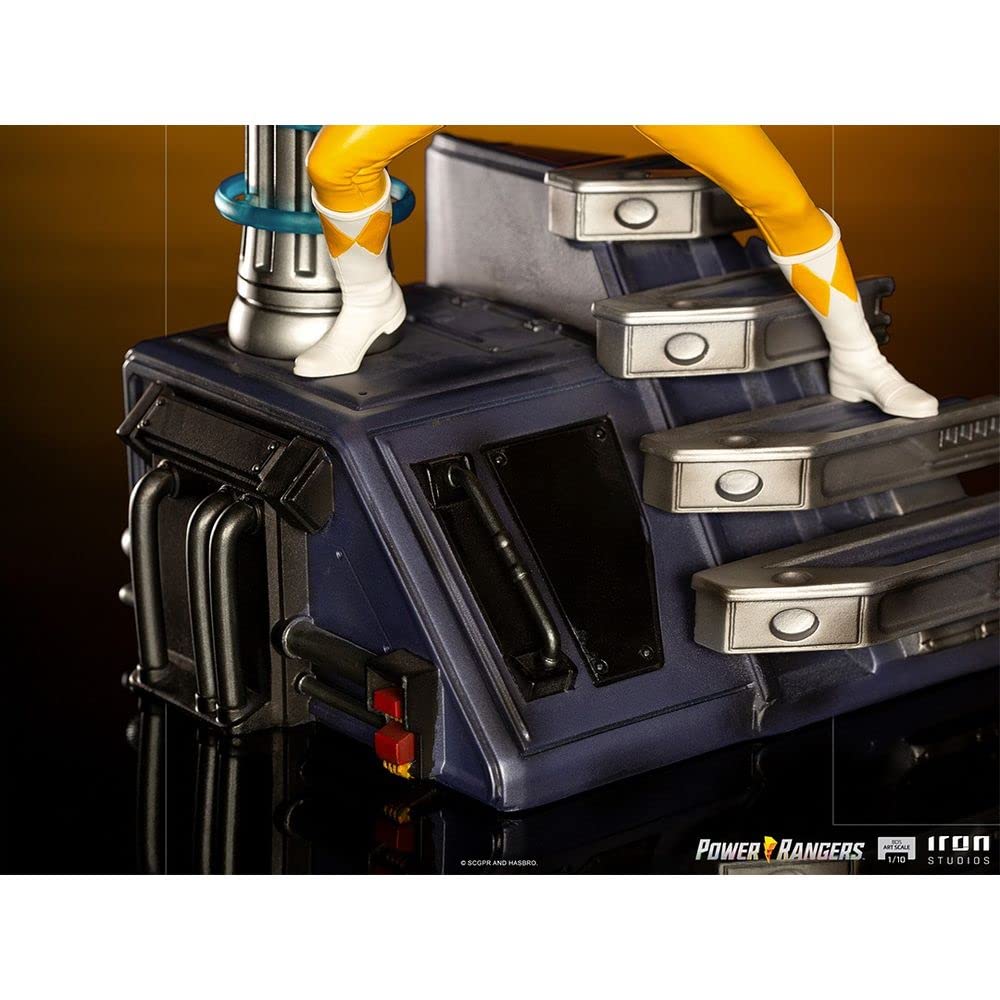 Iron Studios Mighty Morphin Power Rangers Yellow Ranger BDS Art Scale 1/10 Statue - Collectible Action Figure for Fans & Display - Perfect for Home Decor, Office Display, and Power Rangers Collections
