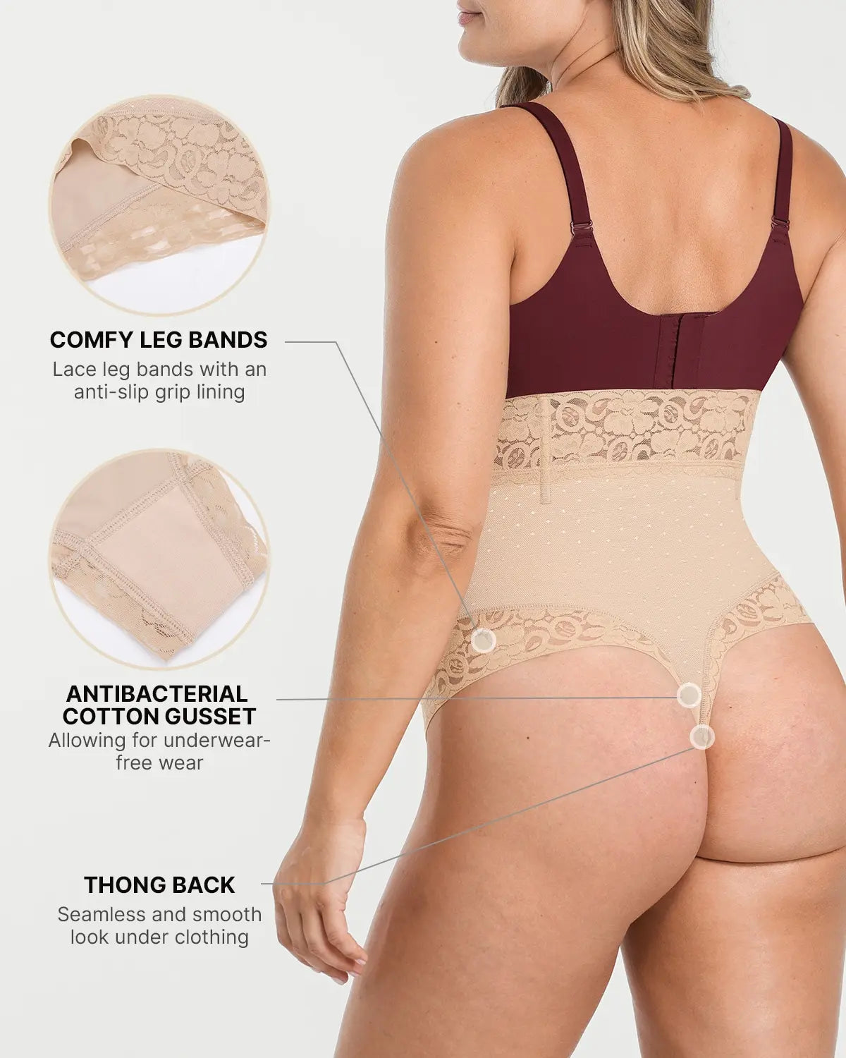 AirSlim® Mid Rise Polka Dot Shaping Panty - High Waist Tummy Control Underwear for Women | Perfect for Everyday Wear, Workouts & Special Occasions