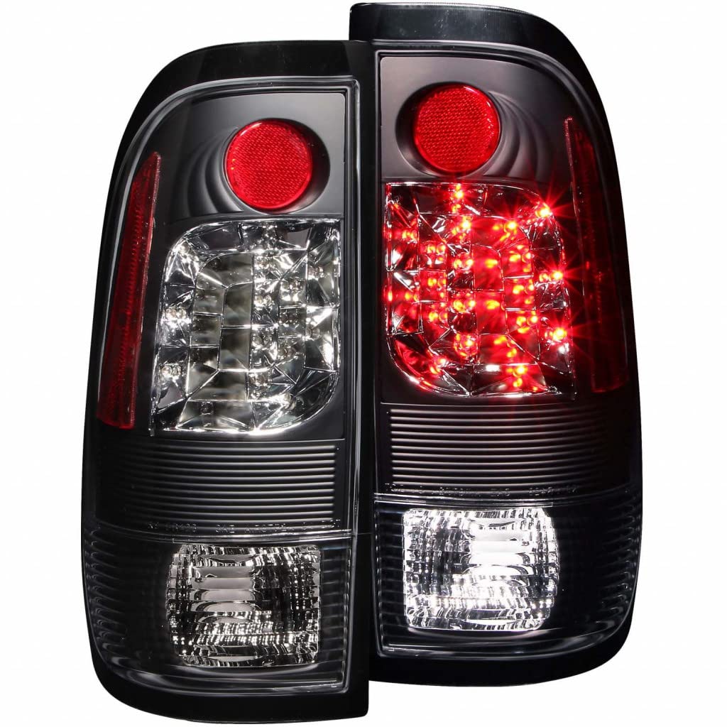 ANZO LED Tail Lights for Ford F-350 Super Duty (1999-2007) - Black (Part #311027) | Durable & Stylish Upgrade for Truck Lighting | Perfect for Night Driving & Enhanced Visibility