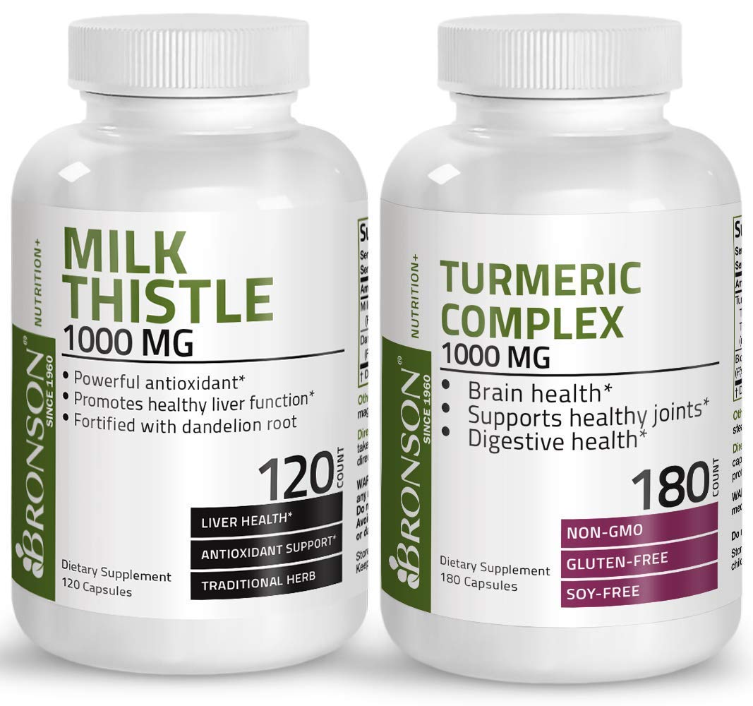 Turmeric Curcumin with BioPerine 1500mg - High Potency Joint & Liver Support Supplement - 1000mg Milk Thistle (Silymarin Marianum) & Dandelion Root Extract - Anti-Inflammatory, Antioxidant Benefits for Active Lifestyle & Wellness Routine