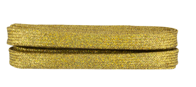 Premium Gold Metallic Shoelaces - Stylish & Durable for Sneakers, Dress Shoes & Boots | Perfect for Fashion, Sports & Everyday Wear