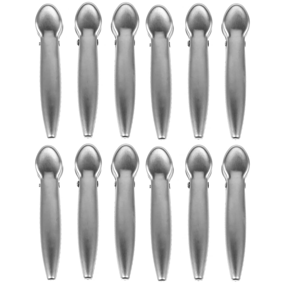 Luxshiny 20pcs Stainless Steel Sealing Clips - Airtight Food Bag Clips for Coffee, Bread, Snacks & More | Keep Food Fresh | Perfect for Kitchen, Pantry & Picnics
