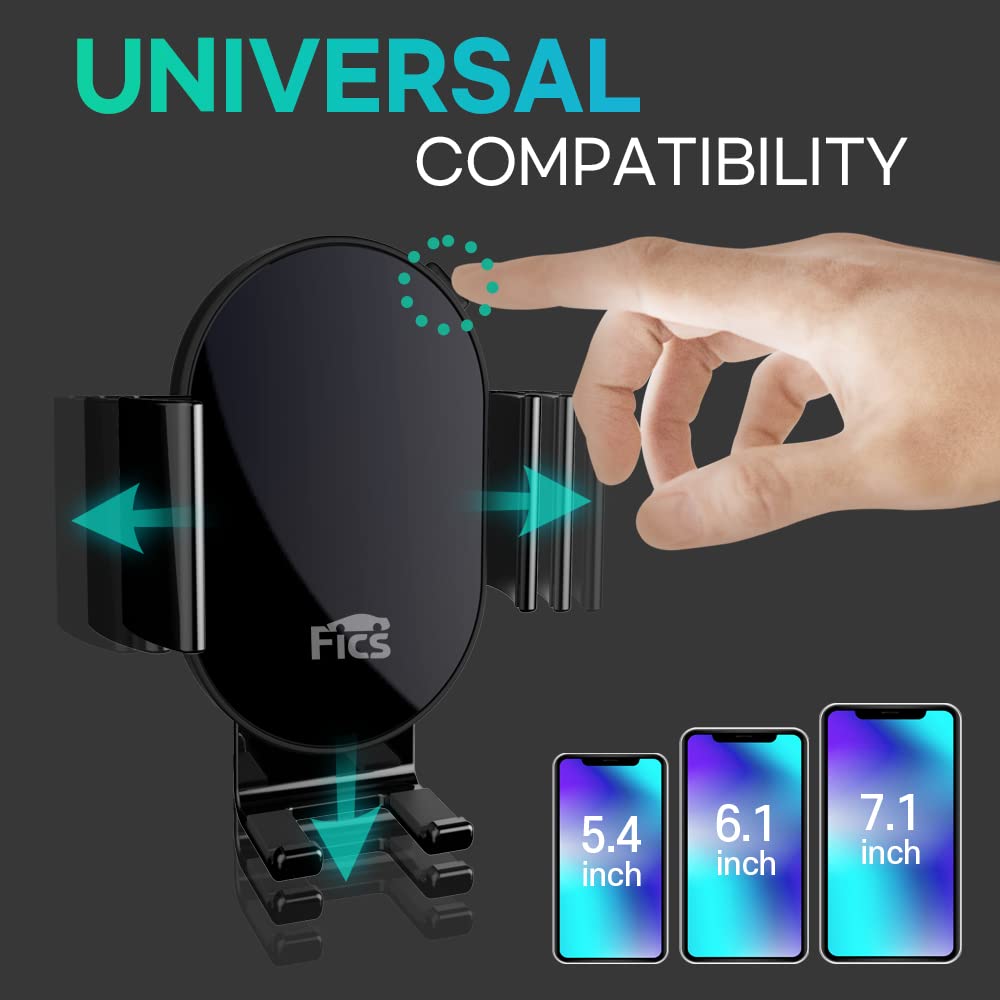 FICS Universal Car Phone Holder Mount for Hyundai KONA 2023 - Custom Fit Dashboard & Air Vent Phone Stand - Perfect for GPS Navigation & Hands-Free Driving