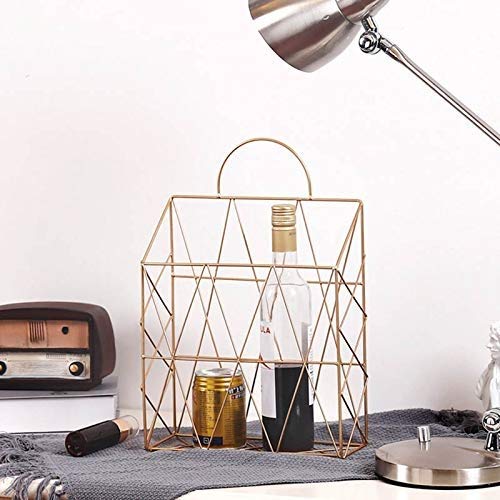 1 Pcs Black Metal Wall Mounted Newspaper Storage Basket - Hanging Magazine Holder & Book Shelf Organizer for Bathroom, Living Room, Office - Space Saving Home Furniture Storage Solution