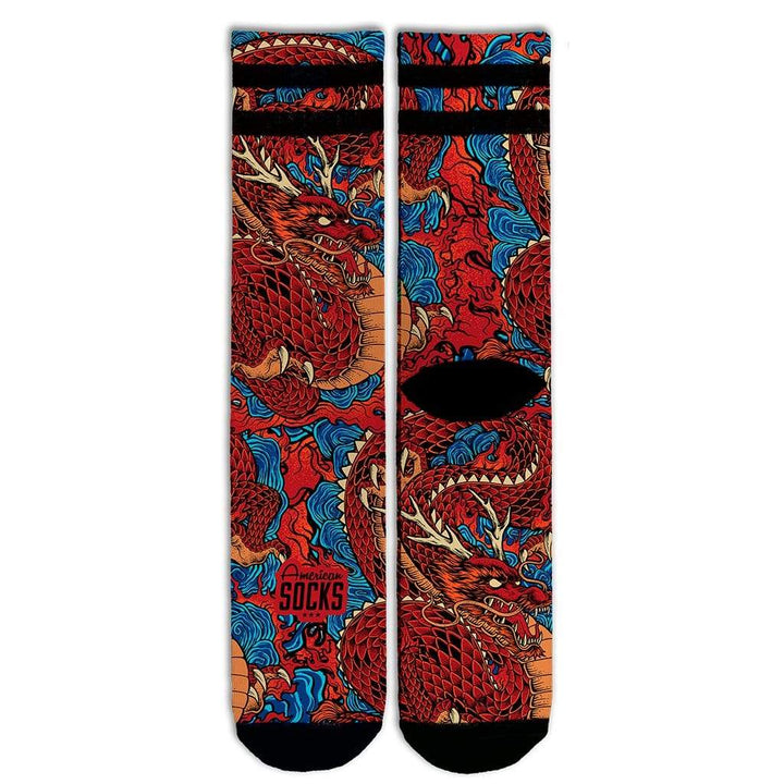 American Socks Signature Shenron Mid High - Dragon Ball Z Inspired Crew Socks for Anime Fans & Gift Giving