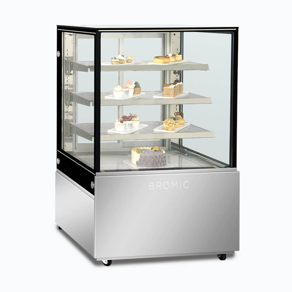 Bromic 4-Tier Commercial Cake Display Case - 417L Capacity, 900mm Wide - Perfect for Bakeries, Cafes & Cold Food Storage
