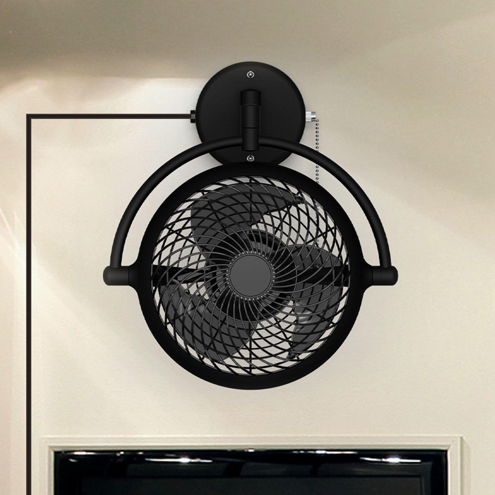 13 Inch Industrial Style Bathroom Ceiling Fan with Pull Chain - Waterproof Exhaust Fan for Bathroom, Laundry Room & Garage Ventilation