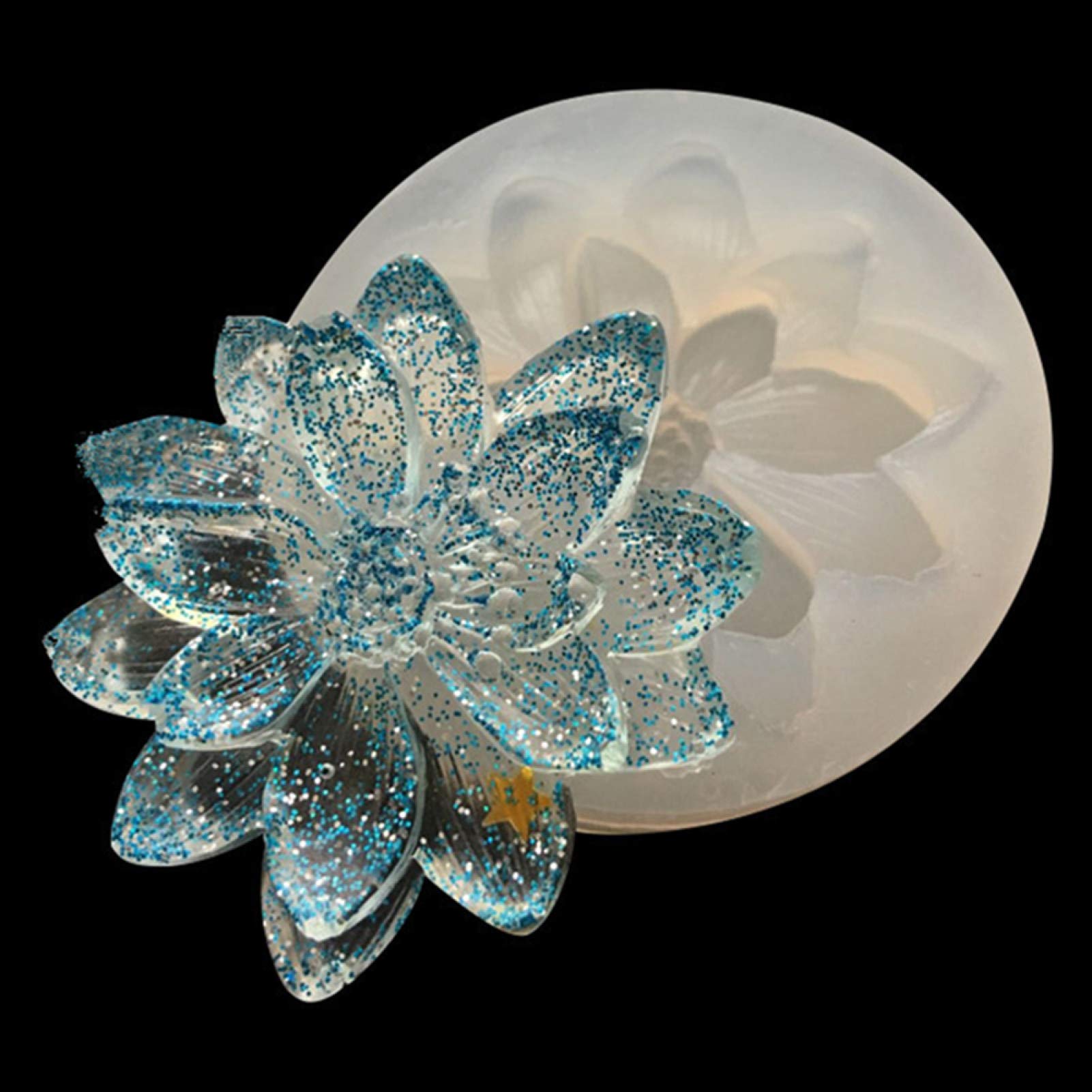 Gilroy Mini Flower Resin Silicone Molds for Jewelry Making - DIY Craft Keychain, Necklace & Earrings Casting Molds - Perfect for Handmade Gifts, Home Decor & Craft Projects