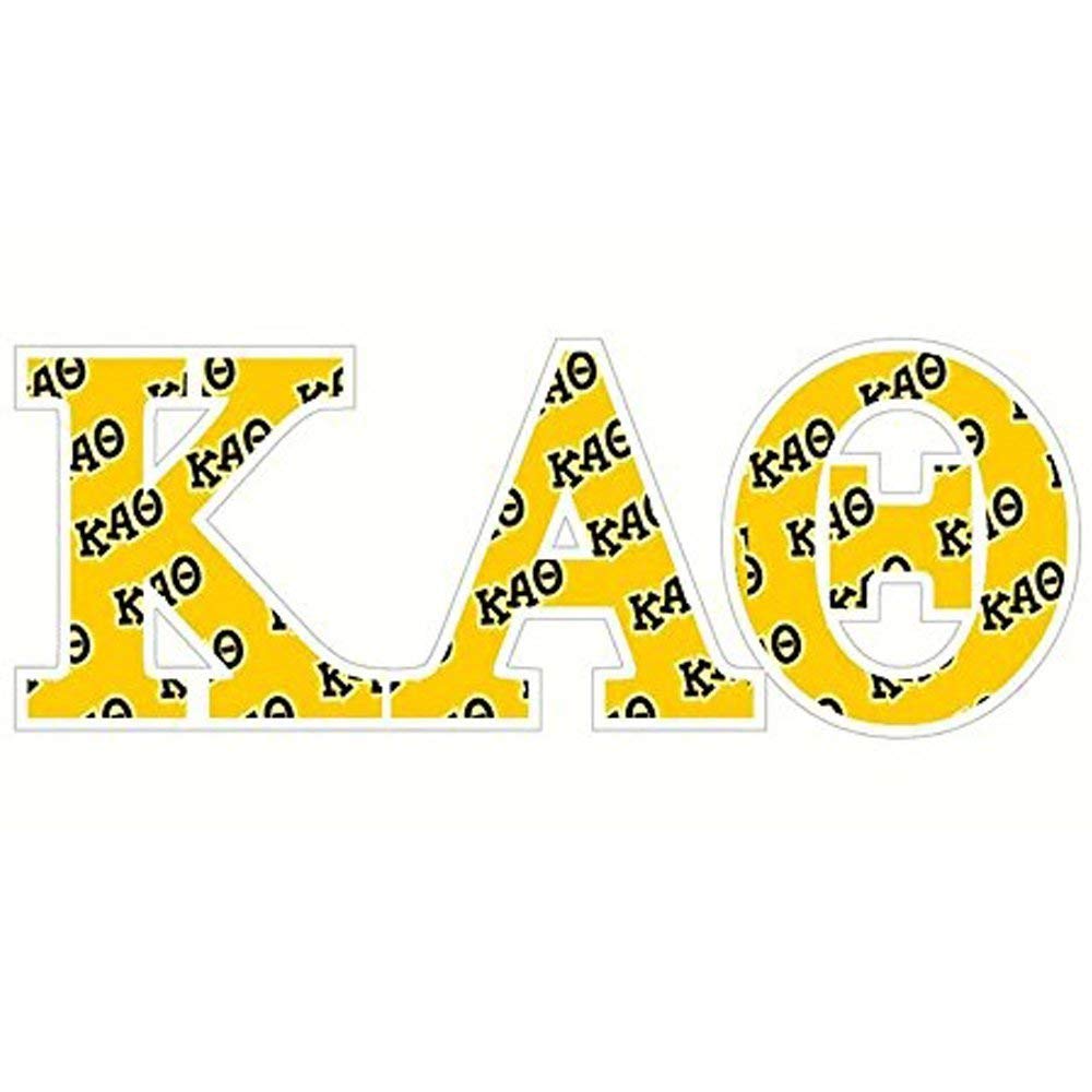 Kappa Alpha Theta Greek Letter Sticker - 2.5 Inch Mascot Decal for Laptops, Water Bottles & Notebooks | Sorority Accessories