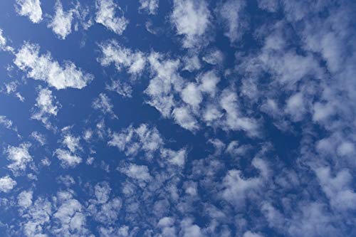 20x30 Inch Sunny Blue Sky Clouds Laminated Poster - Vibrant Colors & Vivid Imagery - Perfect for Home Decor, Office, Bedroom, or Living Room Wall Art