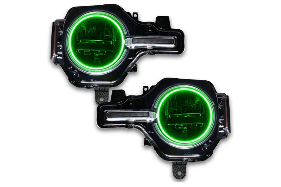 2021-2023 Ford Bronco Oracle LED Headlight Halo Kit - Upgrade Base Headlights for Improved Visibility & Style | Perfect for Off-Roading & Night Driving