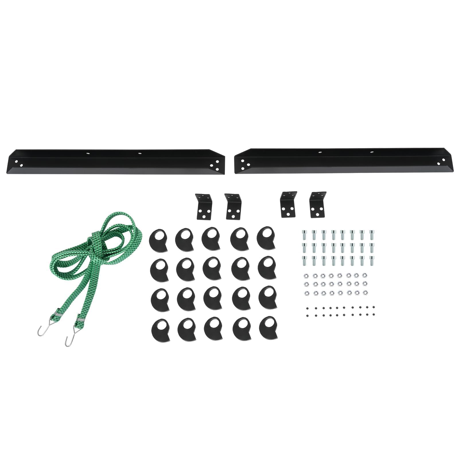 KUAFU Universal 9-Lite Windshield Rack for Trucks - 24-Inch Height with PVC Pad & Foam Padding - Heavy Duty Elastic Strap Rope - Secure Transportation Glass Rack for Windshields - Perfect for Auto Glass Transport & Professional Installers