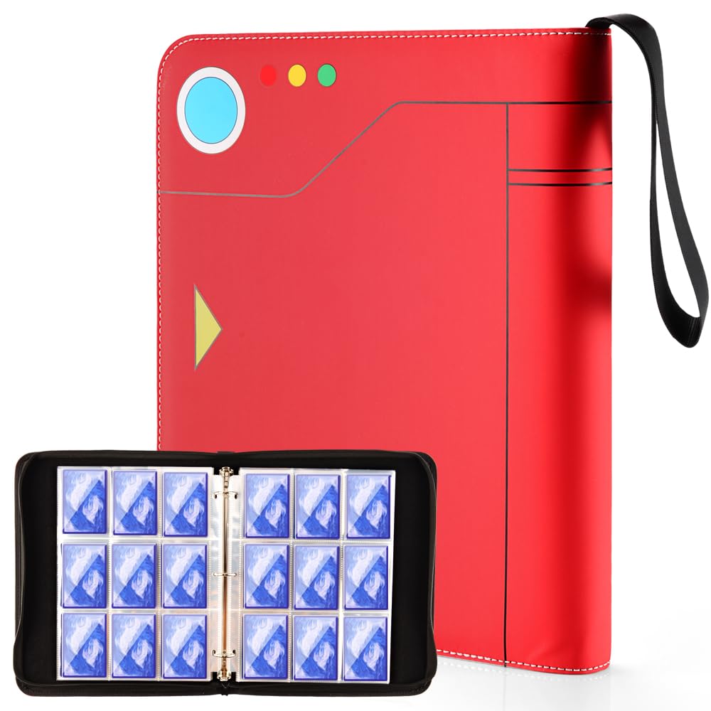 Tombert 9-Pocket 720 Cards TCG Binder - Premium Trading Card Organizer for Pokemon TCG, Magic Cards, Baseball Cards | Durable Card Storage with Sleeves | Perfect for Collectors, Tournaments & Card Games