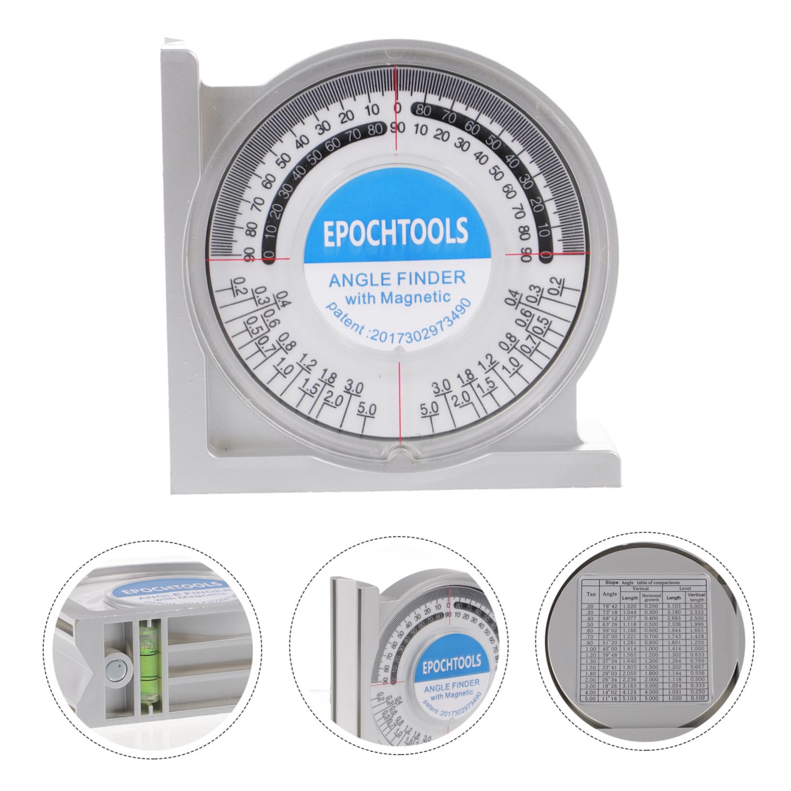 WHAMVOX Angle Measuring Tool - Digital Angle Finder with LCD Display, Multi-Functional Slope Gauge for Woodworking, Construction & DIY Projects (0-360° Measurement) - Perfect for Carpentry, Roofing & Metalworking
