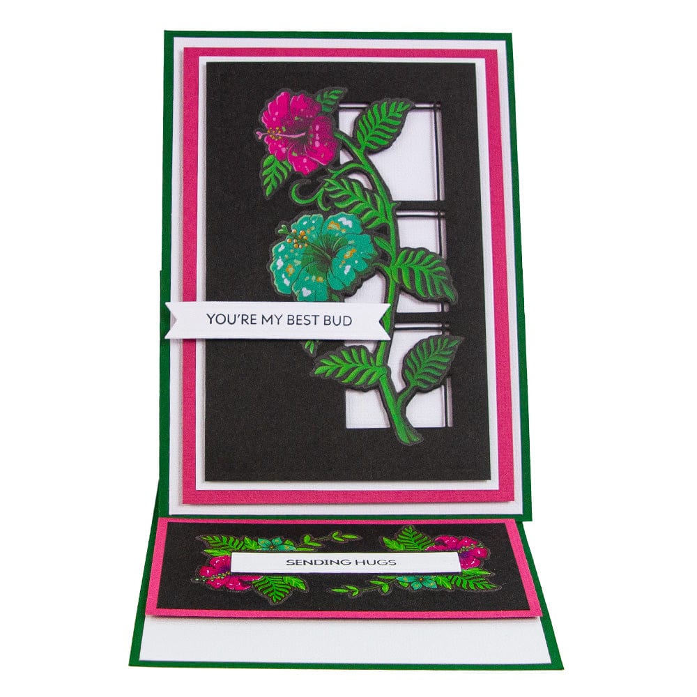 Floral Finestra Rub On Transfers Collection DB179 - DIY Scrapbooking, Card Making & Home Decor Craft Supplies