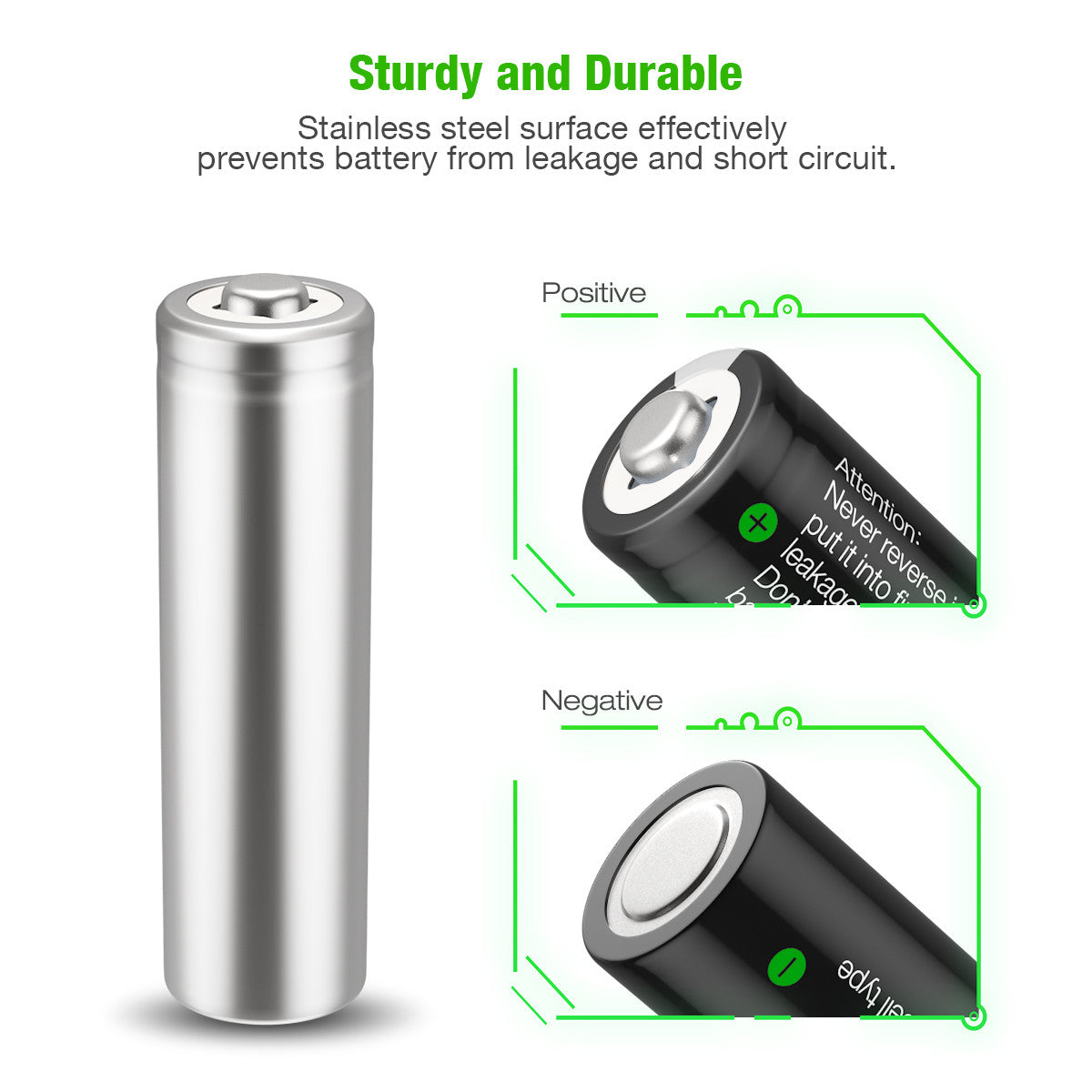 EBL AA Ni-Cd Rechargeable Batteries 1.2V 1100mAh - 8 Pack High Capacity Batteries for Flashlights, Toys, Remote Controls & More - Long Lasting Power Solution