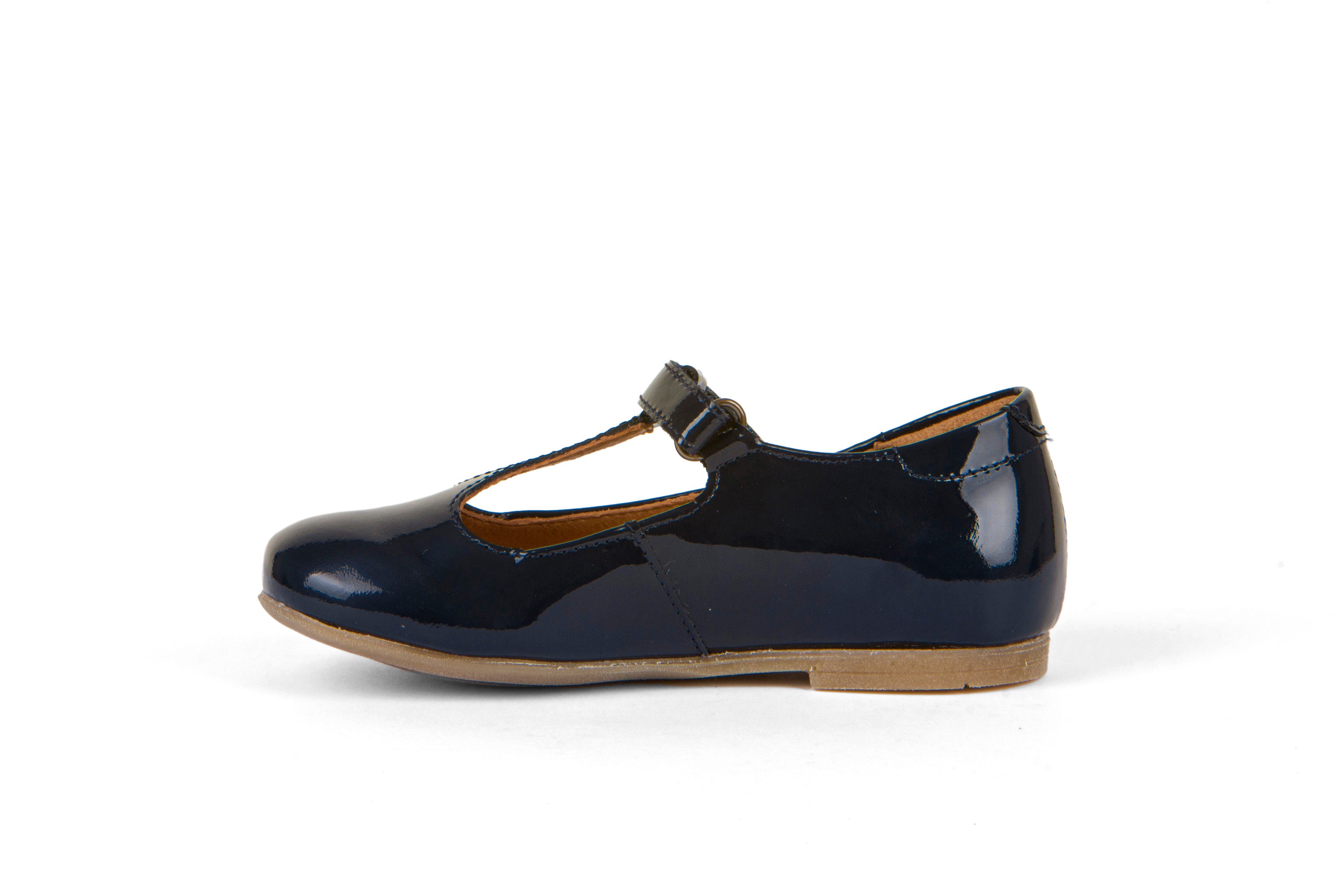 Froddo Fiona T-Bar Dress Shoes for Girls - Blue Patent Leather Mary Janes - Perfect for Weddings, Parties & Special Occasions