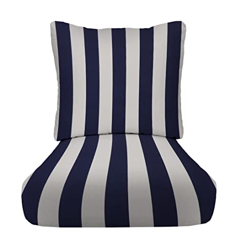 Navy & White Stripe