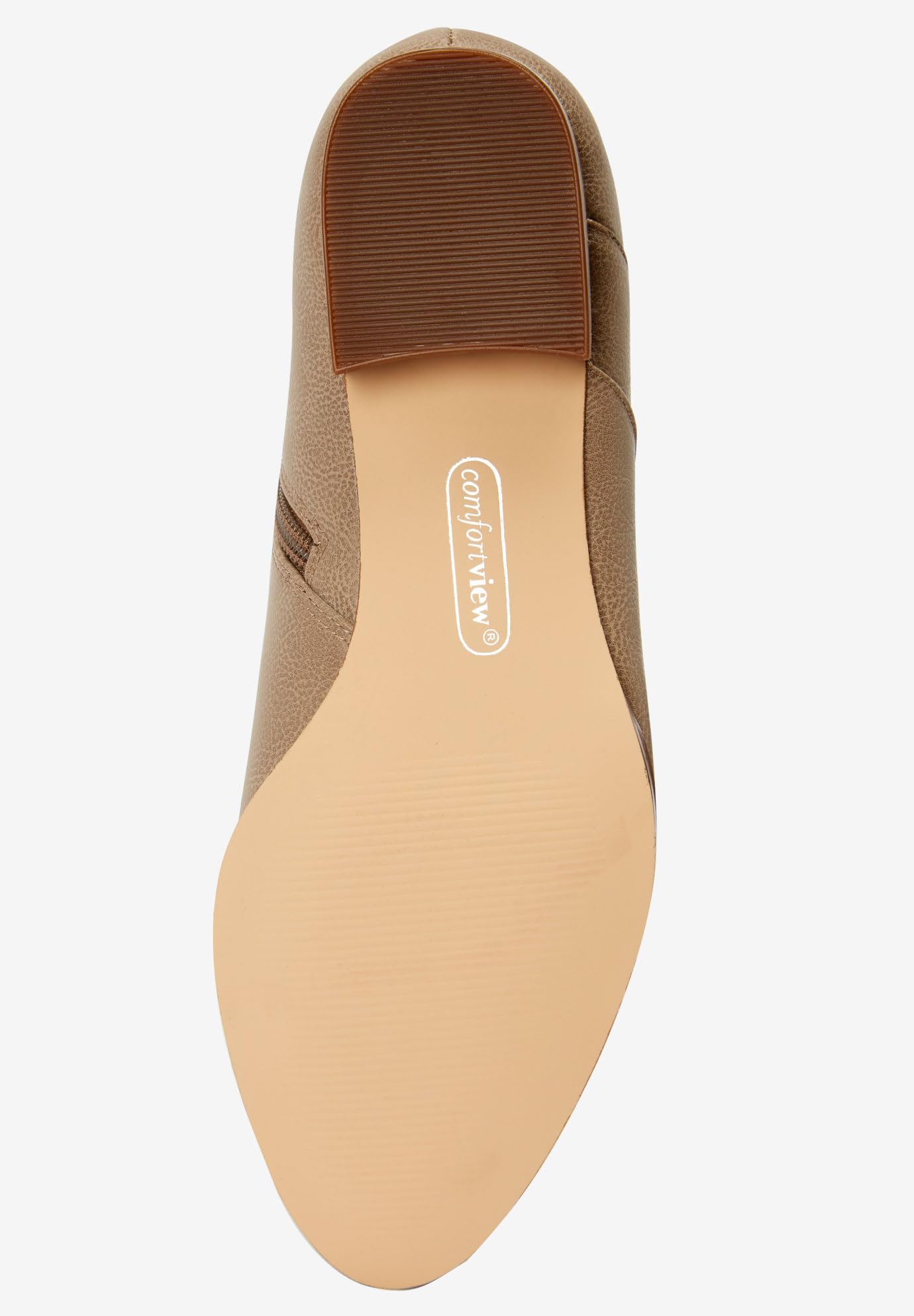 Comfortview Women's Wide Width The Alma Bootie - Stylish & Comfortable Ankle Boots for Work, Casual Outfits & Fall Fashion