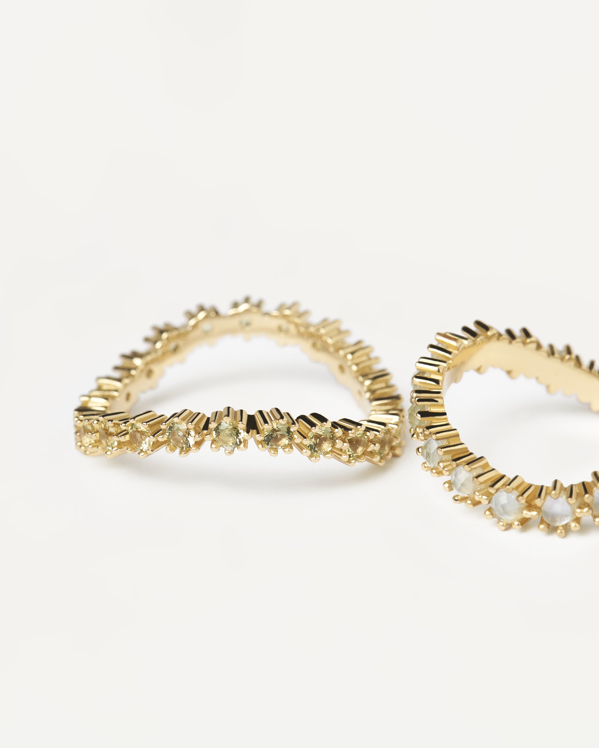Kara Gold Rings for Women - 14K Solid Gold Stackable Rings Set - Perfect for Everyday Wear, Gifts & Special Occasions