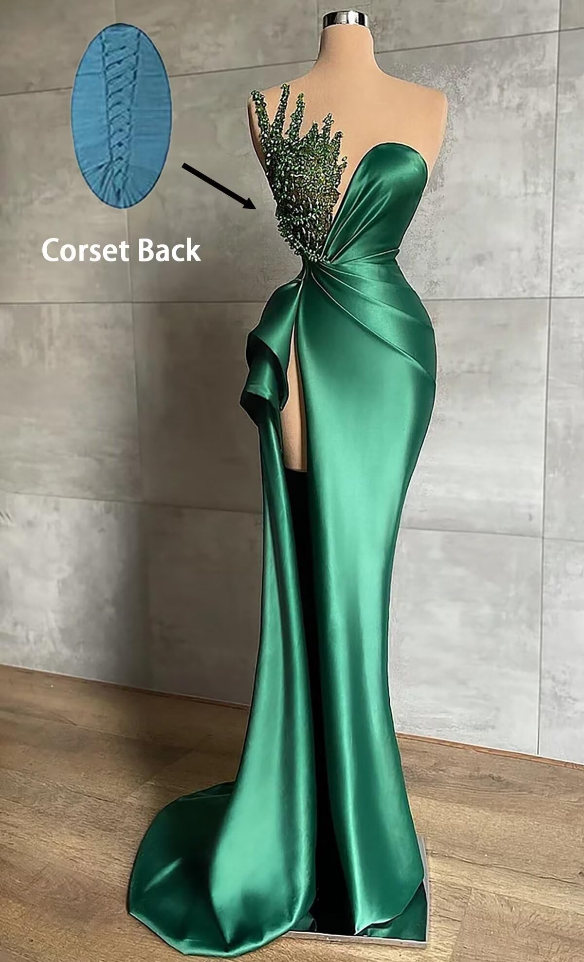 Elegant Deep V-Neck Prom Dresses for Teens | Sexy Split Cocktail Party Maxi Long Formal Gown | Mermaid Bridal Dress DR0344 | Perfect for Homecoming, Wedding Guest & Evening Events