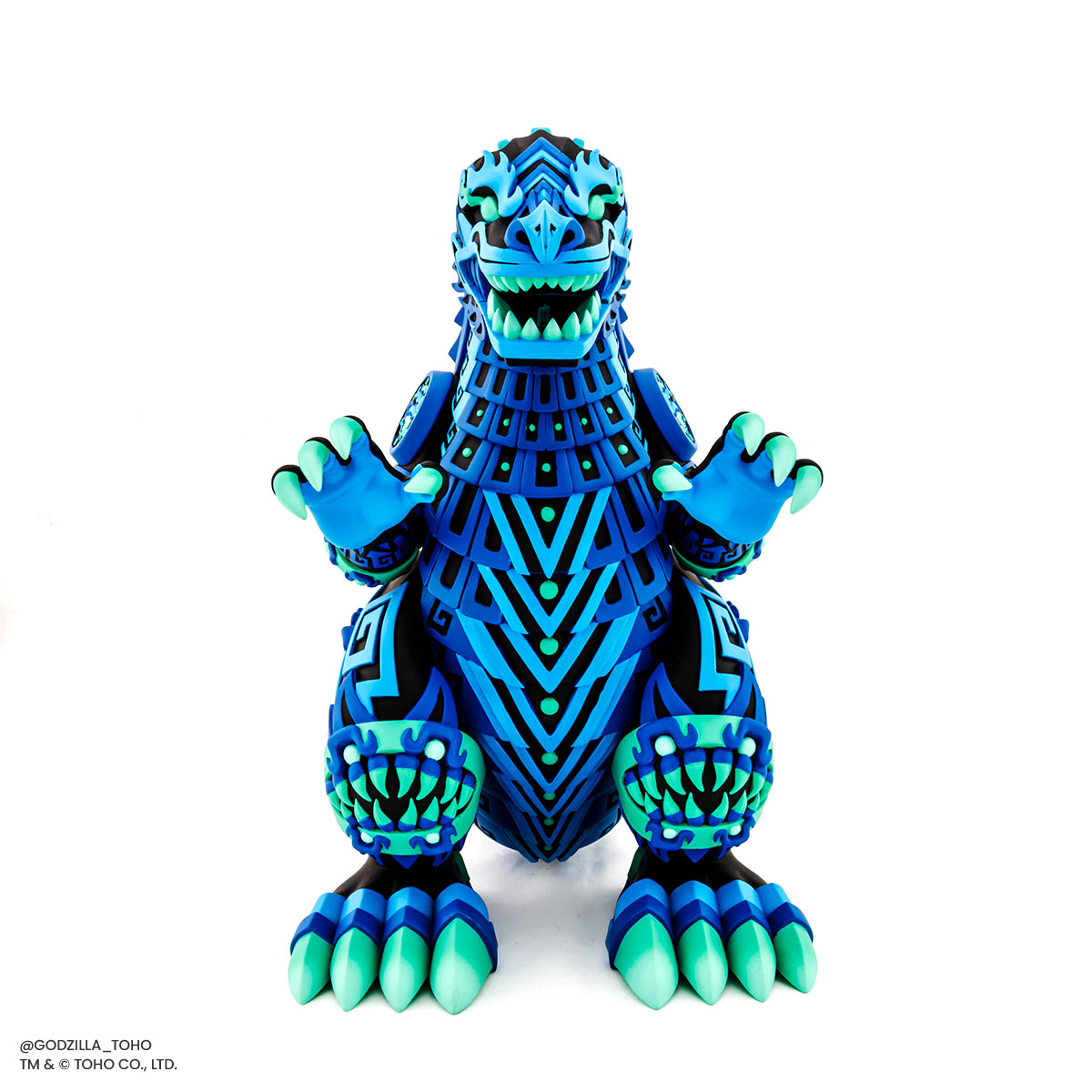 Urban Aztec Godzilla Vinyl Designer Figure - Heat Ray Variant Timed Edition | Collectible Monster Toy for Display & Gifts | Perfect for Anime Fans & Pop Culture Collectors